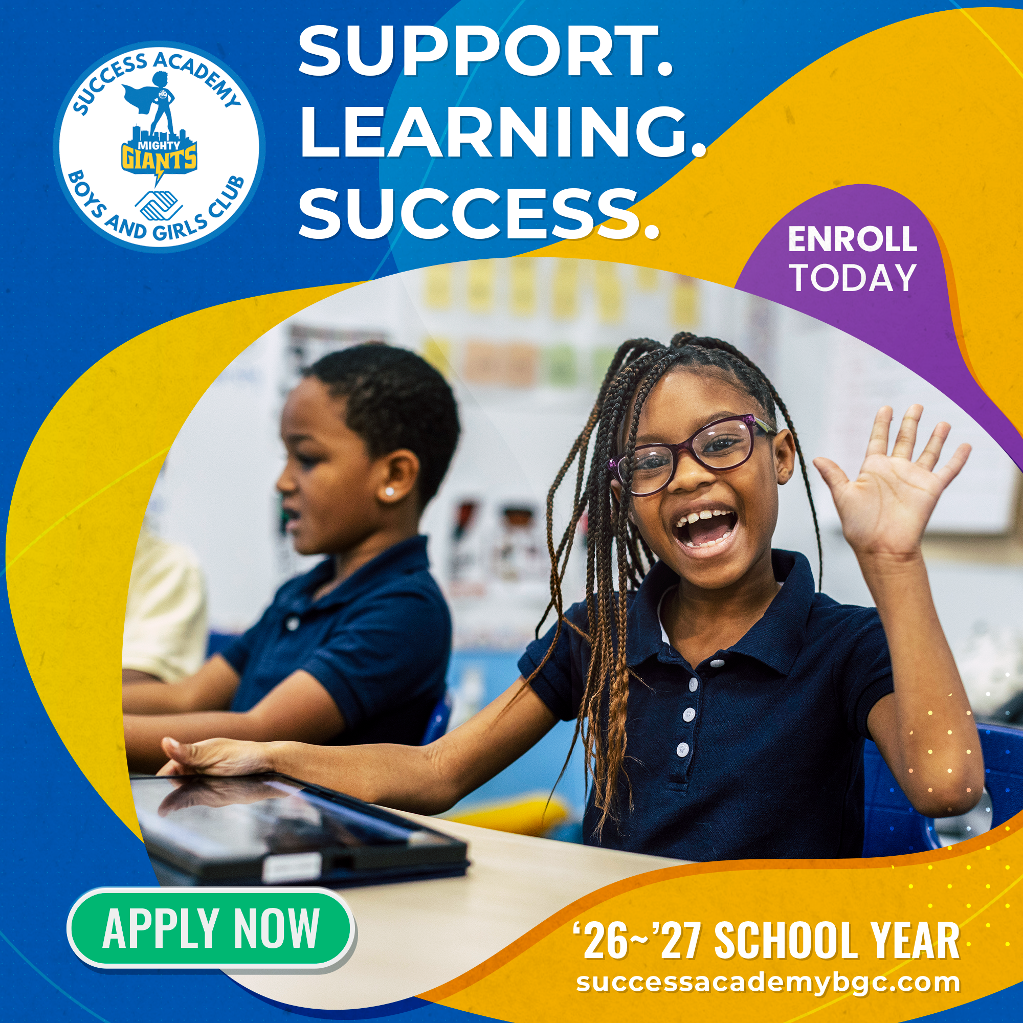 Success Academy at the Boys & Girls Club students